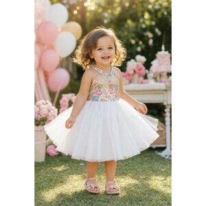 Toddler Baby Girl Dress Tulle Tutu Sundress Birthday Party NEW Photo Shoot 24M